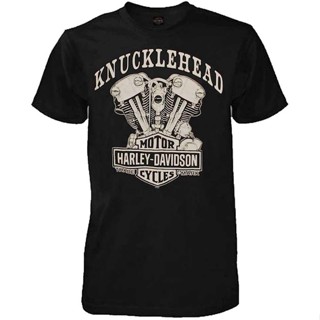 เสื้อยืด ลาย Harleydavidson Knucklehead สีดํา สําหรับผู้ชาย 30298302 Undertale