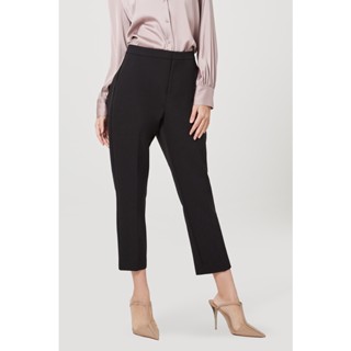 ESPADA กางเกงเอวยางยืด ผู้หญิง สีดำ | Elastic Waist Trousers | 1033
