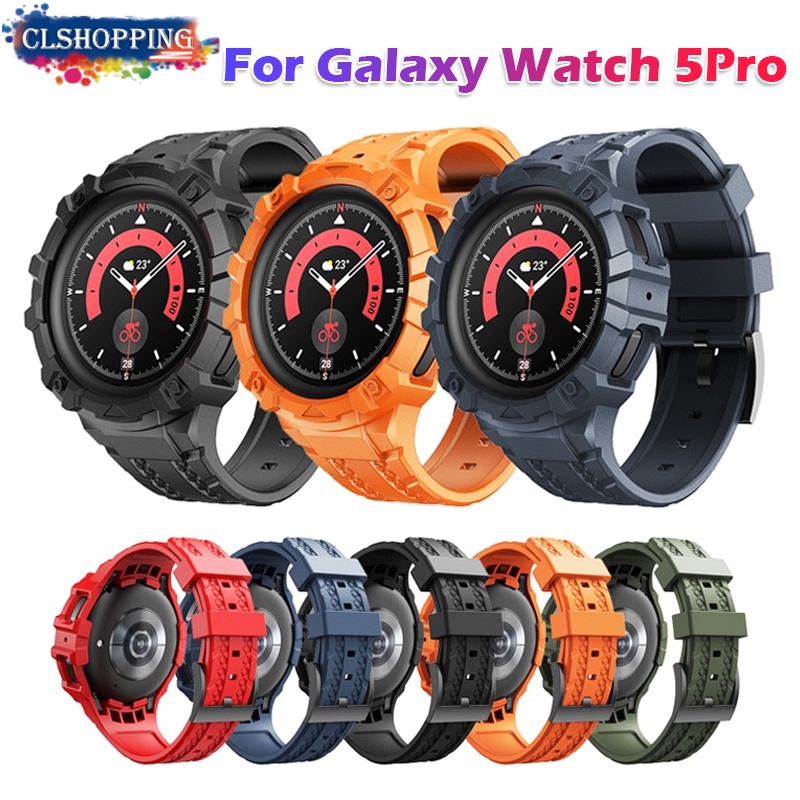 สายนาฬิกาข้อมือซิลิโคน แบบเปลี่ยน สําหรับ Samsung Galaxy Watch 5 Pro 45 มม. Watch 5