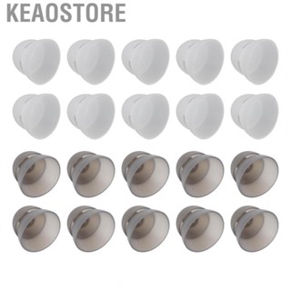 Keaostore 10PCS  Domes 12mm/0.5in Double Layer Soft Silicone Washable US