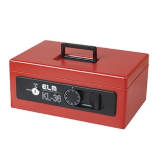 ELM ตู้เซฟ กุญแจ/รหัสตายตัว รุ่น KL-36 สีแดง