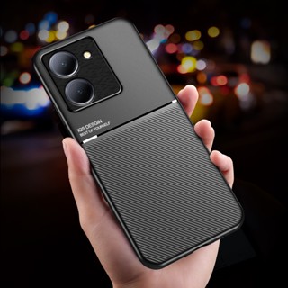สําหรับ VIVO Y36 Y 36 เคส ขอบซิลิโคนนิ่ม แข็ง เคสด้านหลัง สไตล์ธุรกิจ เคสโทรศัพท์