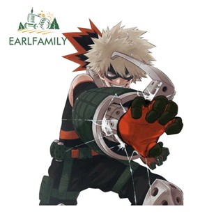 Earlfamily สติกเกอร์ ลาย My Hero Academia 13 ซม. x 10 ซม. กันรอยขีดข่วน สําหรับติดตกแต่งรถยนต์ ตู้เย็น เซิร์ฟบอร์ด สเก็ตบอร์ด