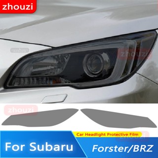 สติกเกอร์ฟิล์ม TPU สีดํา สําหรับ Subaru Forster WRX BRZ Outback Legacy Impreza 2 ชิ้น