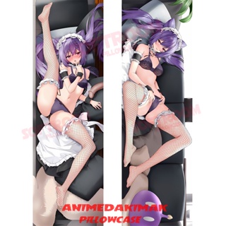 Genshin Impact Keqing Dakimakura ปลอกหมอนอิงโซฟา แบบนิ่ม ลายอนิเมะญี่ปุ่น Otaku ขนาด 50x160 ซม. DK4569