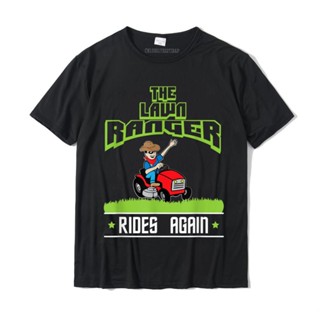 เสื้อยืด ผ้าฝ้าย พิมพ์ลาย The Lawn Ranger Rides Again น่ารัก ขนาดใหญ่ เหมาะกับของขวัญ สําหรับผู้ชาย