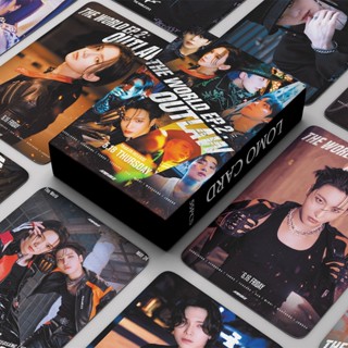 อัลบั้มรูปภาพโลโม่ ATEEZ 9th Mini THE WORLD EP.2 OUTLAW ขนาดเล็ก สําหรับเก็บสะสม จํานวน 55 ชิ้น ต่อกล่อง