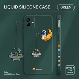 เคสโทรศัพท์มือถือ TPU แบบนิ่ม ลายการ์ตูนนักบินอวกาศ ป้องกันเลนส์ สําหรับ Samsung A01 A02 A02s M02 A03 A03s A04s A10