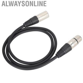 Alwaysonline 3Pin XLR Male To XLR Female Mixer Cable  Microphone Cable PVC + Aluminum Alloy 1m/2m/3m  for Studio Recor for Live