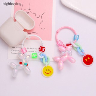 [highbuying] พวงกุญแจอะคริลิค จี้รูปสุนัขน่ารัก สีแคนดี้ เครื่องประดับ สําหรับเพื่อน พร้อมส่ง