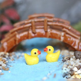 New 80pcs Mini Yellow Ducks Dolls House Miniature Bathtime Garden Pond Scene