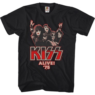 เสื้อยืด พิมพ์ลาย Alive KISS