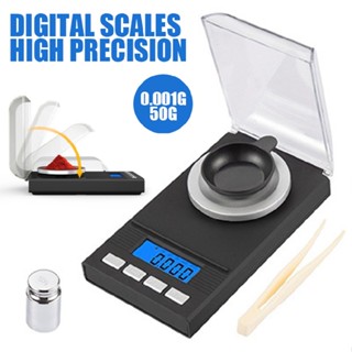 New 0.001g/50g Digital Scales High Precision Electronic LCD Jewellery Scale