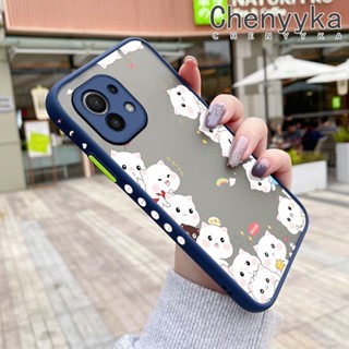 เคสโทรศัพท์มือถือ ซิลิโคนแข็ง กันกระแทก ลายการ์ตูนแมวน่ารัก สําหรับ Xiaomi 11 11 Lite 4G 11 Lite 5G 11 Lite 5G Ne 11 Pro 11 Ultra