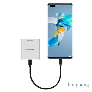 Bang อะแดปเตอร์การ์ดหน่วยความจํา อลูมิเนียม USB 3 1 10Gbps Cfexpress แบบพกพา