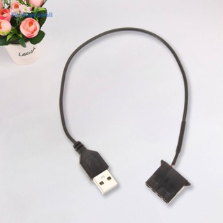 [ElectronicMall01.th] อะแดปเตอร์สายเคเบิ้ลพัดลมระบายความร้อน USB เป็น 4 pin PC Quite 1 ฟุต สําหรับคอมพิวเตอร์