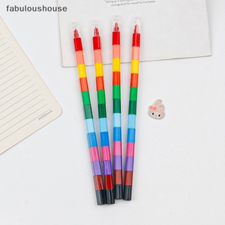 [fabuloushouse] ใหม่ พร้อมส่ง ดินสอสี บล็อกตัวต่อ ลายกราฟฟิตี้น่ารัก สไตล์เกาหลี เครื่องเขียน สําหรับเด็กนักเรียน 1 ชิ้น