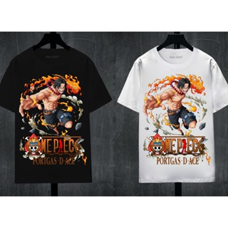 S-5XL Ace (One Piece) เสื้อยืดแขนสั้น