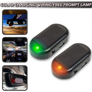 ⚡READYSTOCK⚡Light 1pc ABS Orange Prompt Anti-theft Solar Car Alarm Light Brand New