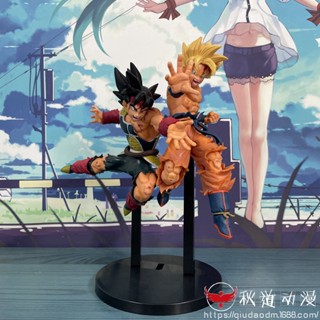 ตุ๊กตาฟิกเกอร์ ดราก้อนบอล 4th Generation Battle Scene Father Son Goku Bardock สไตล์คลาสสิก สําหรับตกแต่งบ้าน