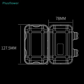 &lt;Plusflower&gt; กระเป๋าเคสหนัง PU ทรงสี่เหลี่ยม มีซิป แบบพกพา สําหรับใส่หูฟัง