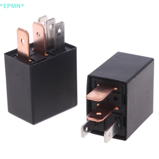 Epmn&gt; รีเลย์เตือนภัยรถยนต์ DC 12V 24V 40A 1NO 1NC SPDT 4/5 Pins