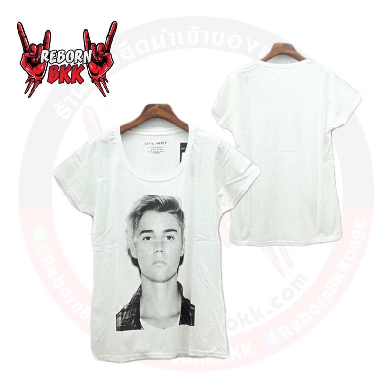 เสื้อยืด Justin Bieber สินค้าลิขสิทธิ์แท้100%