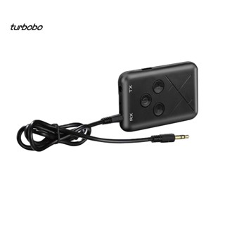 Turbobo 2-in-1 เครื่องรับส่งสัญญาณเสียงบลูทูธไร้สาย 3.5 มม. สําหรับลําโพงรถยนต์ TV