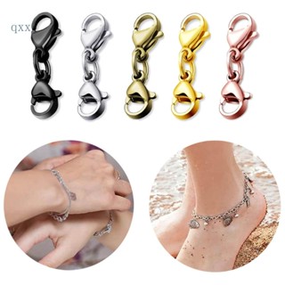 Ch*【พร้อมส่ง】ตะขอก้ามปูคู่ เชื่อมต่อสร้อยคอ สร้อยข้อมือ 8 ชิ้น