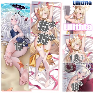 ปลอกหมอน พิมพ์ลายการ์ตูนอนิเมะ Dakimakura Hina and Kaho Game แฮนด์เมด สีฟ้า