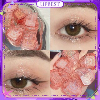 ♕ Cappuvini Red Peach Cake Liquid Eye Shadow Sequins Glitter Powder Fine Flash Pearlescent Eyeshadow Lying Silkworm Long Lasting Eye Makeup 6 Colors UPBEST