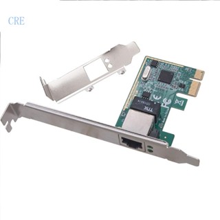 Cre การ์ดจอ PCI-E พอร์ตเดี่ยว 1x เป็น RJ45 สําหรับคอมพิวเตอร์ PC