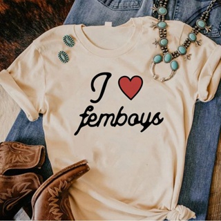 เสื้อยืด พิมพ์ลายกราฟฟิค Femboys Y2K สไตล์ฮาราจูกุ สตรีท สําหรับผู้หญิง