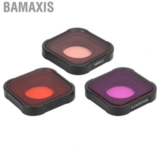 Bamaxis Junestar Diving Filter Set 3 in 1 Red/Pink/Purple Color Replacement Lens Protector for GoPro Hero 9