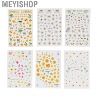 Meyishop Nail Decal 6 Sheet Exquisite Self Adhesive Fashionable  For
