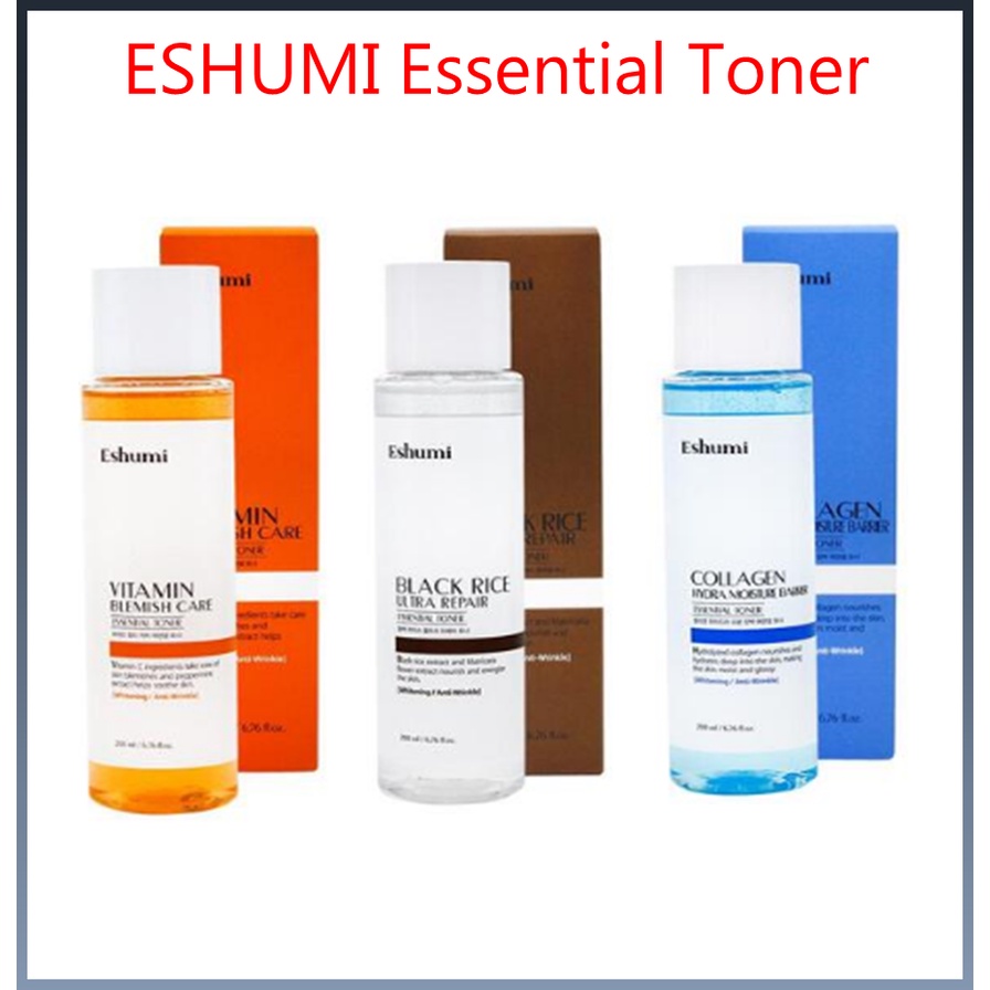 Eshumi Essential โทนเนอร์วิตามิน ดูแลฝ้า ซ่อมแซมผิวหน้า ให้ความชุ่มชื้น / Eshumi Essential Toner Vit