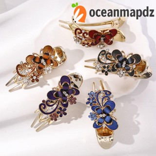 OCEANMAPDZ กิ๊บติดผม รูปกรงเล็บปลาฉลาม สไตล์เกาหลี วินเทจ แฟชั่นเรโทร สําหรับผู้หญิง