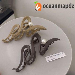 OCEANMAPDZ กิ๊บติดผมหางม้า ขนาดใหญ่ เนื้อแมตต์ สไตล์เกาหลี