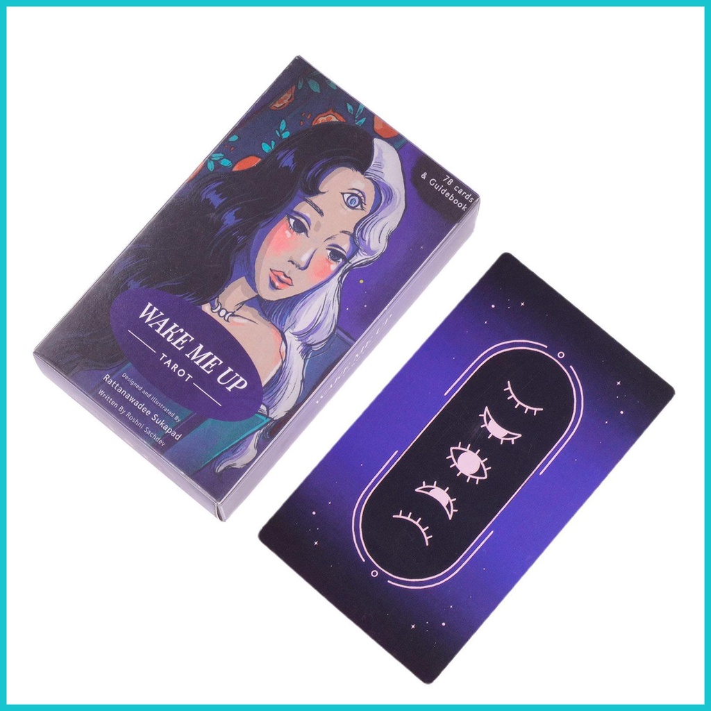 Tarot Gold เกม Wake Me up Tarot เต็มรูปแบบภาษาอังกฤษรุ่น Fate Divination เกมกระดานนักมายากล Tarot De