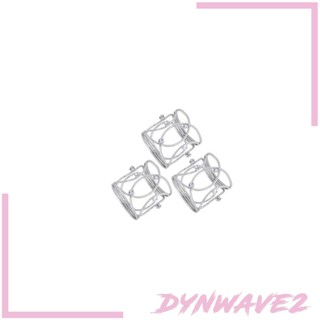 [Dynwave2] แหวนโลหะ อเนกประสงค์ สําหรับตกแต่งโต๊ะงานแต่งงาน คริสต์มาส 3 ชิ้น