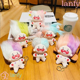 LANFY พวงกุญแจ จี้ตุ๊กตาฟันนุ่ม ขนนิ่ม PP น่ารัก สําหรับห้อยกระเป๋า