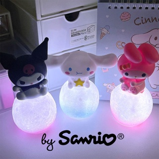 SANRIO โคมไฟข้างเตียง ลายการ์ตูน Hello Kitty Kuromi Cinnamoroll น่ารัก ของขวัญสําหรับเด็ก