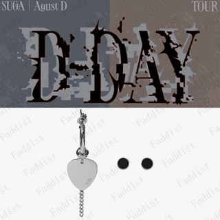 Kpop Bangtan Boys SUGA AGUST D D-DAY TOUR MERCH ต่างหู