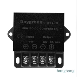 Bang อุปกรณ์แปลงแรงดันไฟฟ้าต่ํา DC 24V เป็น 12V 5A 60W