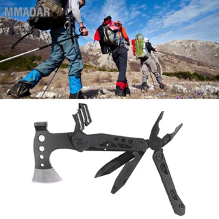 MMADAR ขนาดพกพา Multitool ขวานพับได้ ค้อน มีด คีม เครื่องมือสแตนเลสสำหรับตั้งแคมป์กลางแจ้ง