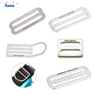 【Anna】Slide Buckle Silver Stainless Steel 1 Pcs Anti Corrosion Clip Weight Belt