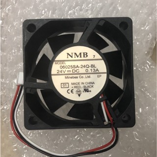 พัดลมระบายความร้อน Nmb 7 06025SA-24Q-BL 24V DC 0.13A Yasukawa