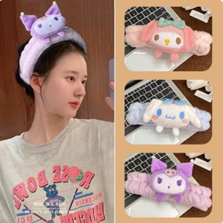 SANRIO ที่คาดผม ประดับโบว์น่ารัก เหมาะกับของขวัญ อุปกรณ์เสริม สําหรับแชมพู แต่งหน้า