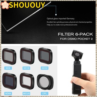 SHOUOUY ฟิล์มป้องกันเลนส์กล้อง สําหรับ DJI Pocket 2 DJI Pocket 2