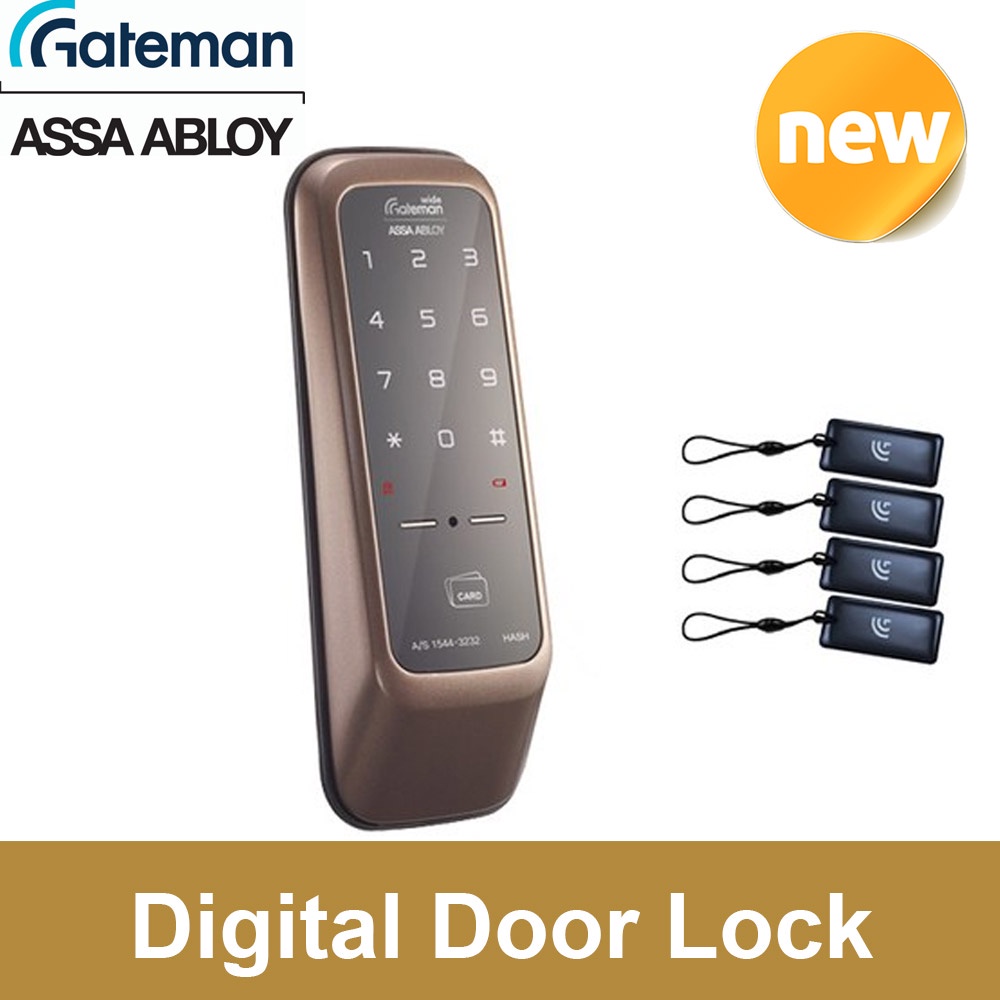 Gateman ASSA ABLOY HASH Digital Door Lock Fire Alarm Touch Button Korea